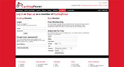 Desktop Screenshot of member.cyclingfever.com
