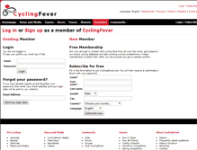 Tablet Screenshot of member.cyclingfever.com