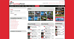 Desktop Screenshot of cyclingfever.com
